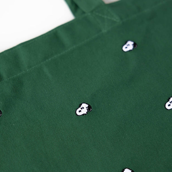 Three Potato Four - 3P4 x Peanuts® - Snoopy Embroidered Tote Bag (Forest)