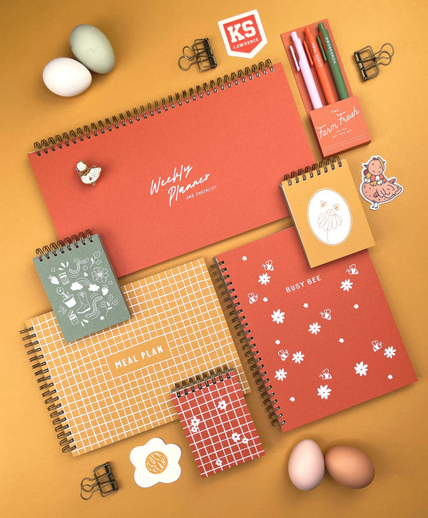 Ruff House Print Shop - Farm Fresh Jotter Gel Pen: Set of 3