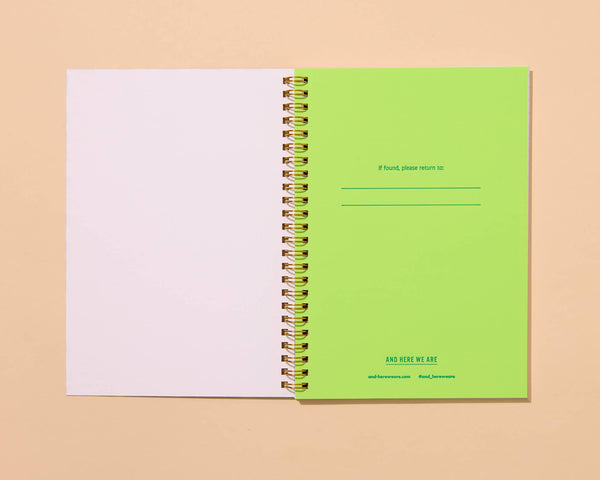 And Here We Are - Tomato Letterpress A5 Spiral Notebook - Made in USA - Foodie, Fruit, Vegetable, Garden, Cooking, Recipe Journal - Summer, Back to School, Dinner Party, Housewarming Gift - Stocking stuffer, Holiday, Gift Guide