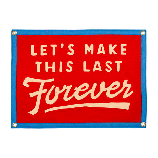 Oxford Pennant - Let's Make This Last Forever Camp Flag • Blink-182 x Oxford Pennant