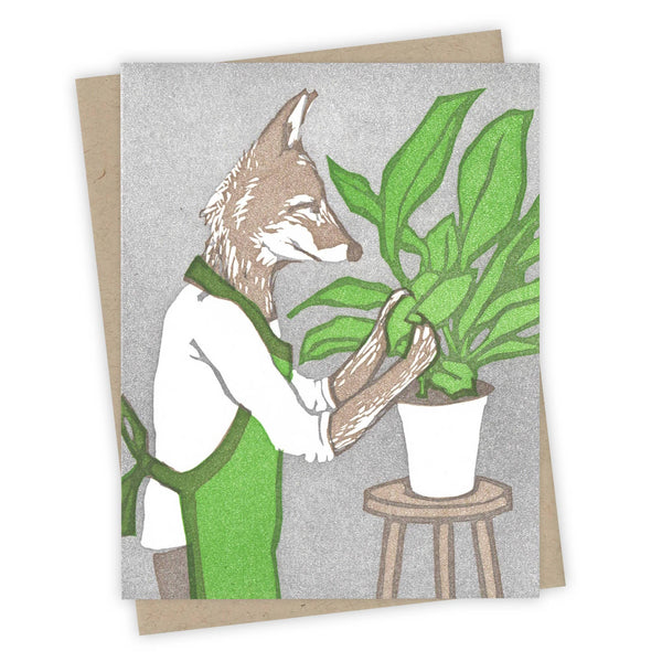 Burdock & Bramble - Green Thumb Coyote Card