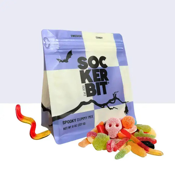 Sockerbit - Spooky Gummy Mix 8oz Purple Edition -Halloween Collection