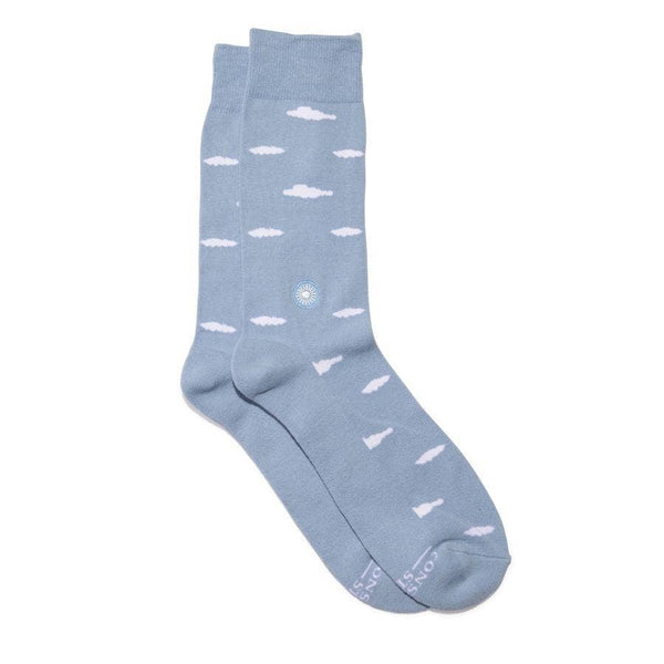 Socks that Support Mental Health (Floating Clouds)