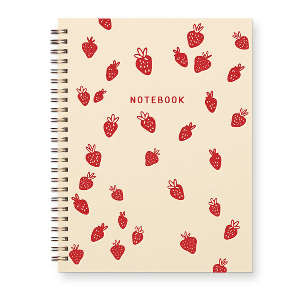 Ruff House Print Shop - Strawberry Pattern Journal : Lined Notebook