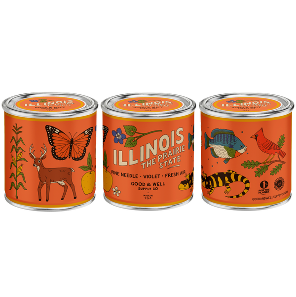 Good & Well Supply Co. - Illinois State Soy Candle