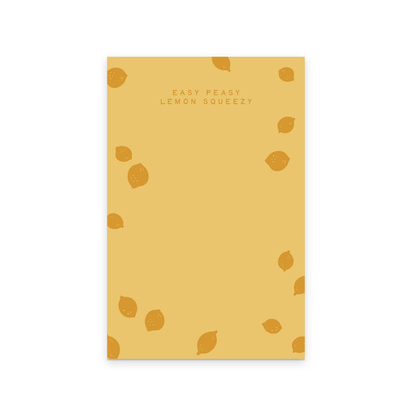 Ruff House Print Shop - Easy Peasy Lemon Notepad