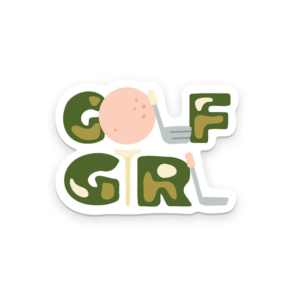 Ruff House Print Shop - Golf Girl Vinyl Sticker