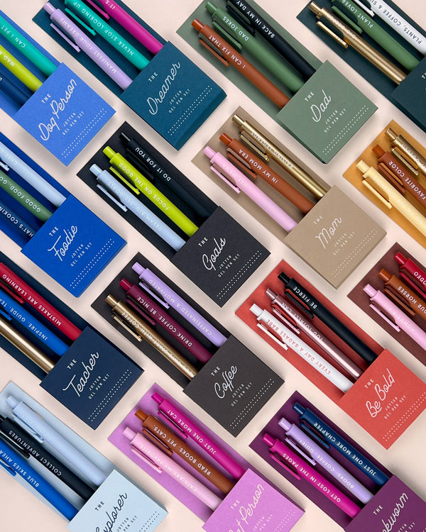 Ruff House Print Shop - The Teacher Jotter Gel Pen Set