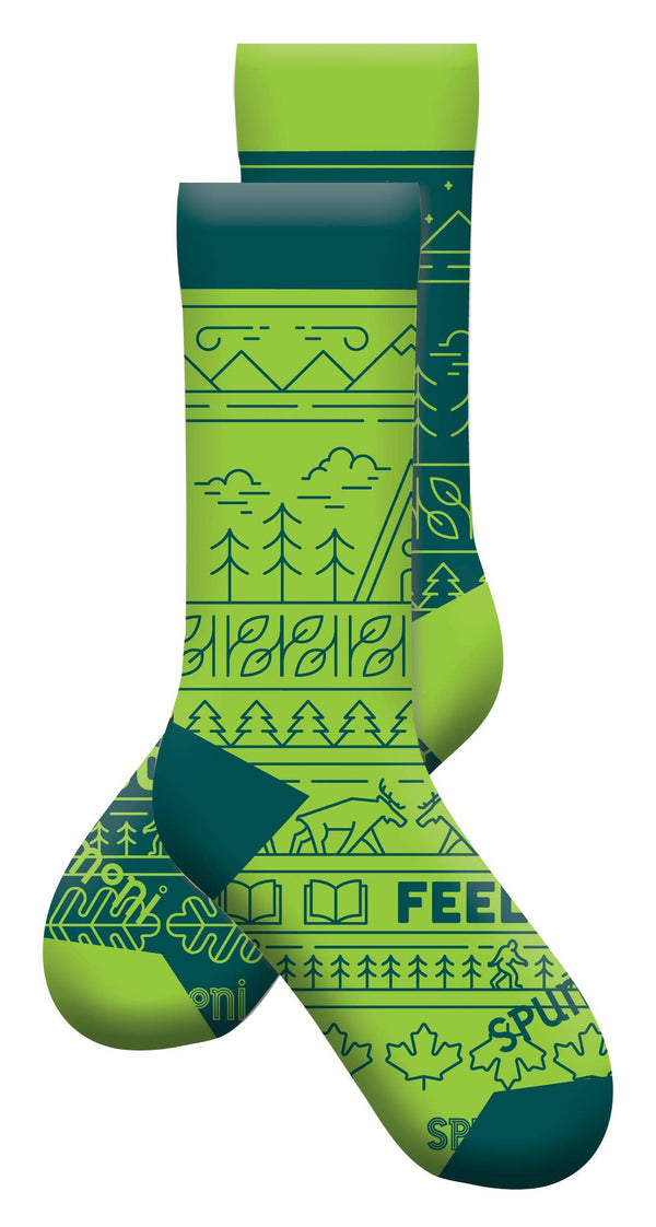 Gibbs Smith - Feeling Woodsy Socks (Camping Socks)