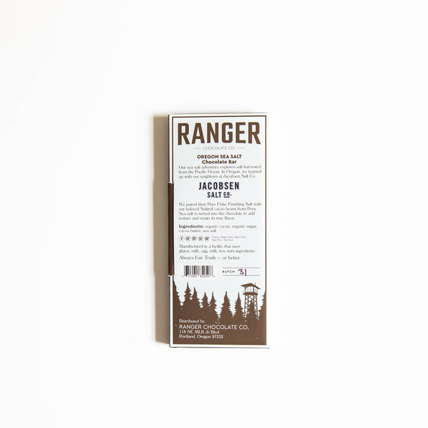 Ranger Chocolate Co. - Oregon Sea Salt Chocolate Bar