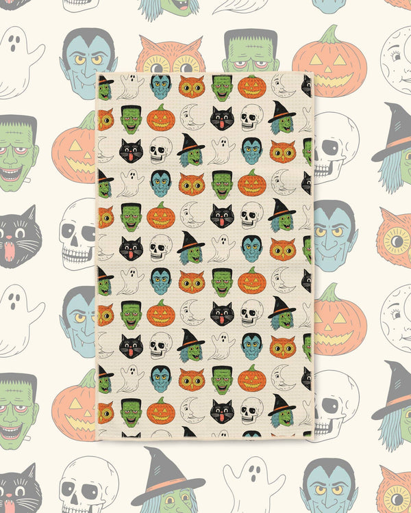 Trek Light - Kitchen Tea Towel Quick Dry | Happy Halloween