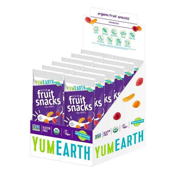 Grandpa Joe's Candy Shop - YumEarth Organic Fruit Snacks 2oz, 12ct