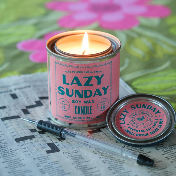 Good & Well Supply Co. - Lazy Sunday Soy Candle - Happy Place Collection