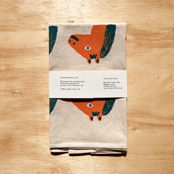 Nice life - Horse Cotton Tea Towel