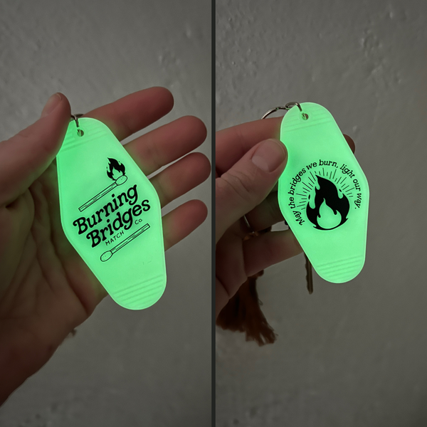 Hippie’s Daughter - Burning Bridges // motel key tag