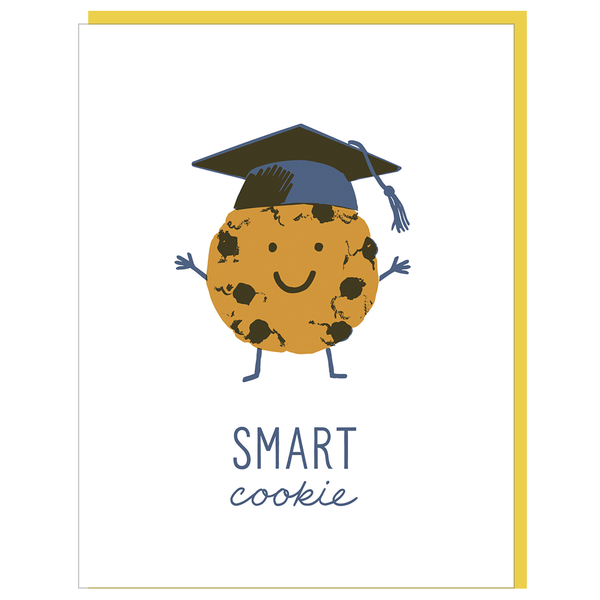 Smudge Ink - Chocolate Chip Cookie Graduation Card