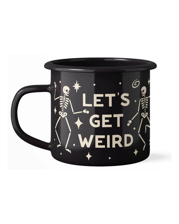 Trek Light - Enamel Coffee & Camp Mug | Let's Get Weird  | 16oz