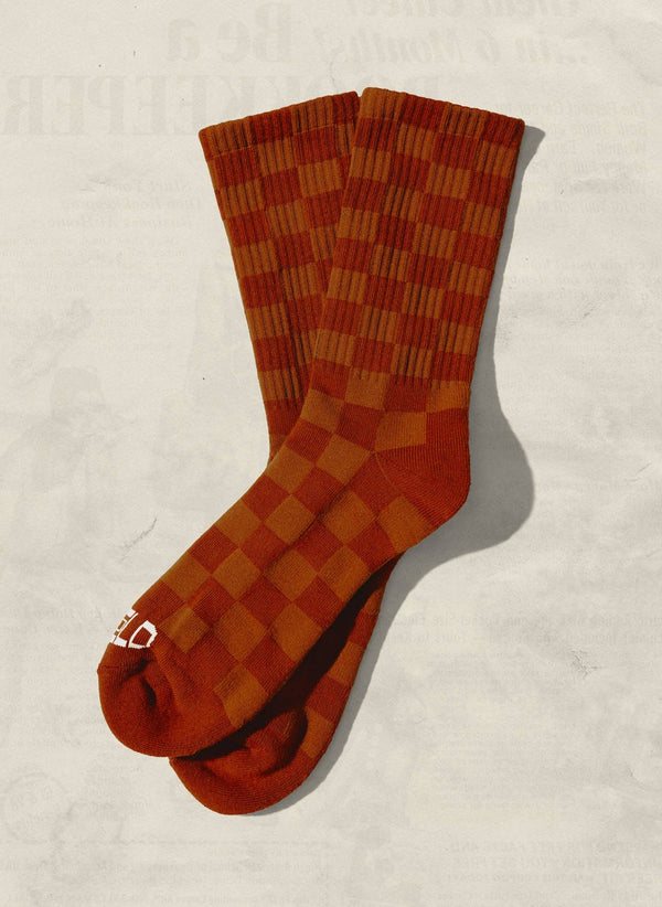Weld Mfg. - Tonal Checkerboard Crew Socks