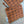 ilikesara | art + goods - Zippered pouch | eyeball - rust orange eye blockprint pencil, supply, makeup bag with waterproof lining