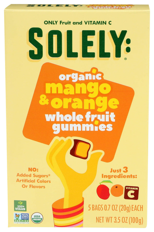 Everyday Supply Co - SOLELY FRUIT GUMMIES MANGO ORNG - Case of 8