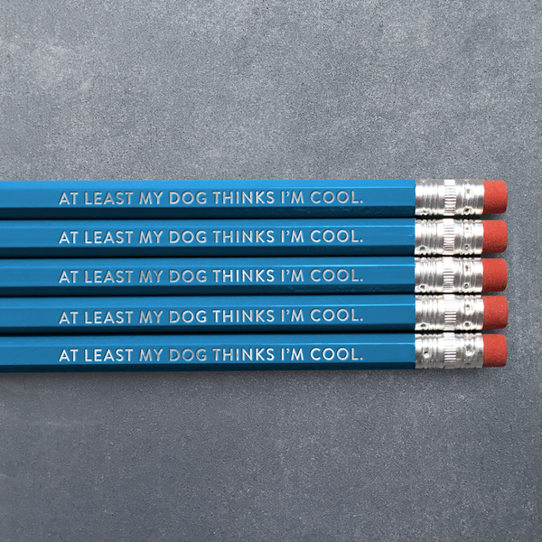 Huckleberry Letterpress - My Dog Thinks I'm Cool - Pencil Pack of 5