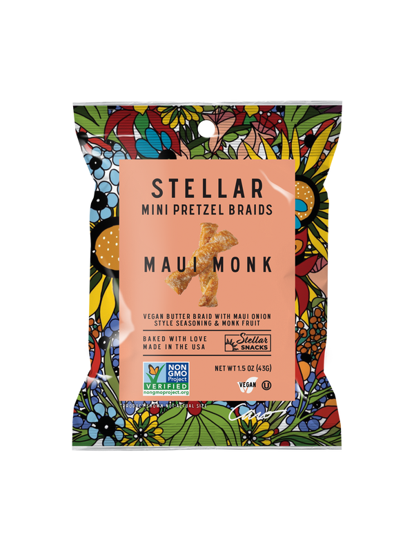 Stellar Snacks - Stellar Pretzel Braids - Maui Monk - 1.5oz