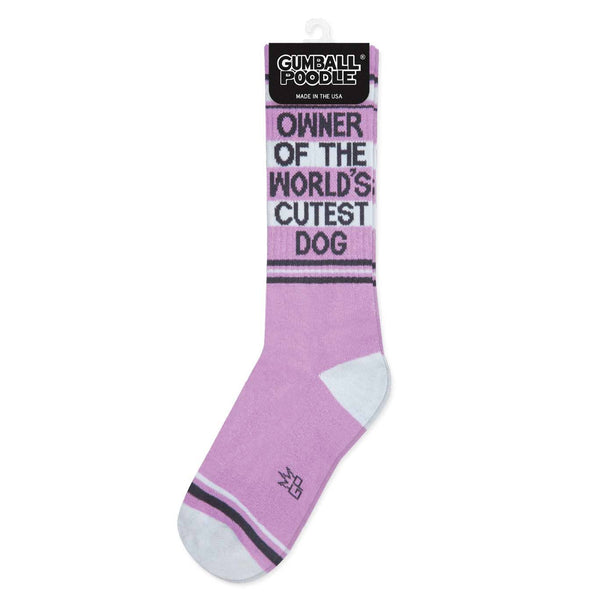 Gumball Poodle - Owner Of The World's Cutest Dog Gym Crew Socks