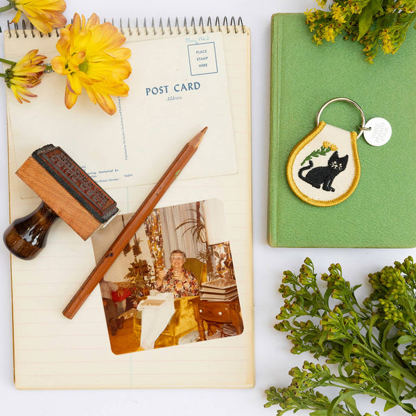 Three Potato Four - Patch Keychain - Black Cat