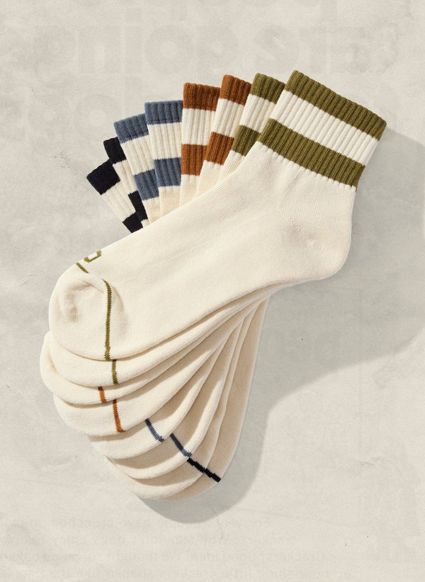 Weld Mfg. - Striped Quarter Socks