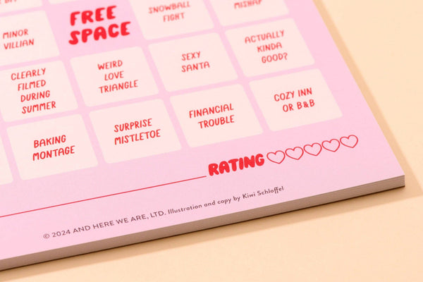 And Here We Are - Cheesy Movie Bingo - Cheesy Holiday - Stocking stuffer, Holiday, Gift Guide