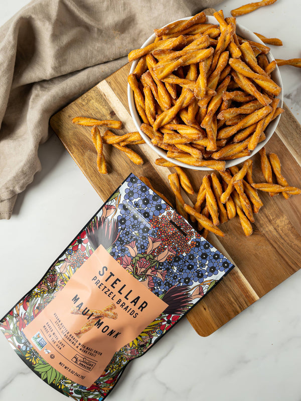 Stellar Snacks - Stellar Pretzel Braids - Maui Monk - 5oz