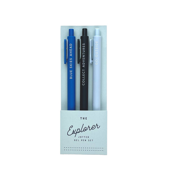 Ruff House Print Shop - Explorer Jotter Gel Pen Set