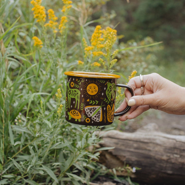 Trek Light - Enamel Mug | Woodland Friends