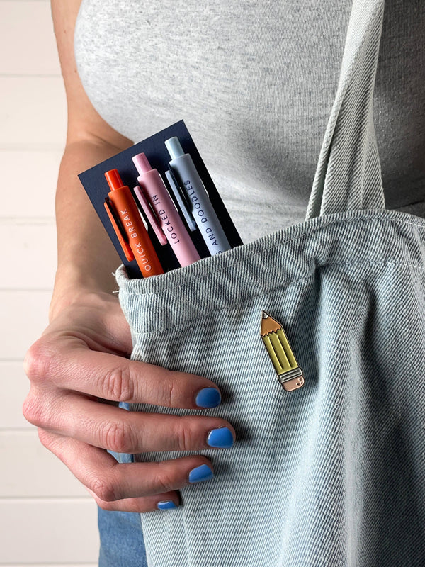 Ruff House Print Shop - Studious Jotter Gel Pen Set
