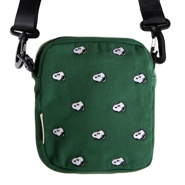 Three Potato Four - 3P4 x Peanuts® - Snoopy Embroidered Crossbody Bag (Forest)