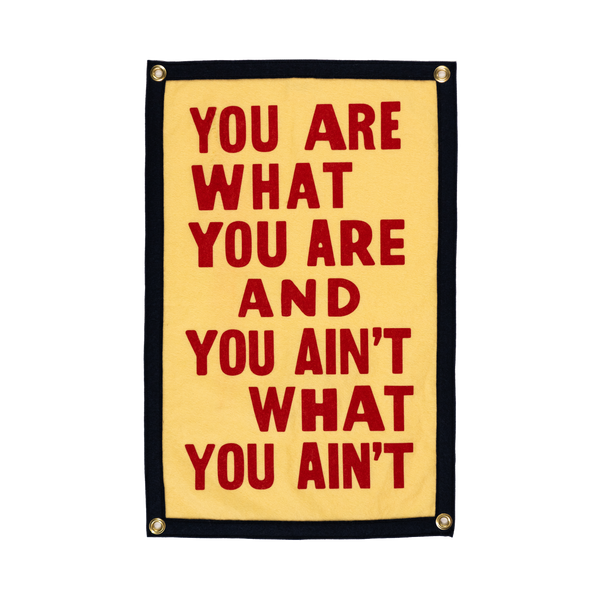 Oxford Pennant - You Are What You Are Camp Flag • John Prine x Oxford Pennant