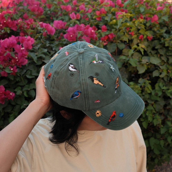 Bird Collective - Backyard Birds Washed Hat