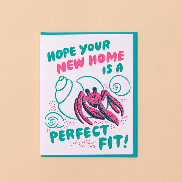 And Here We Are - Funny Letterpress New Home Greeting Card — Perfect Fit
