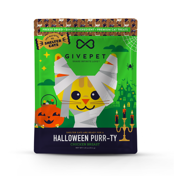 GivePet - GivePet Halloween Purr-ty Freeze-Dried Chicken Cat Treats