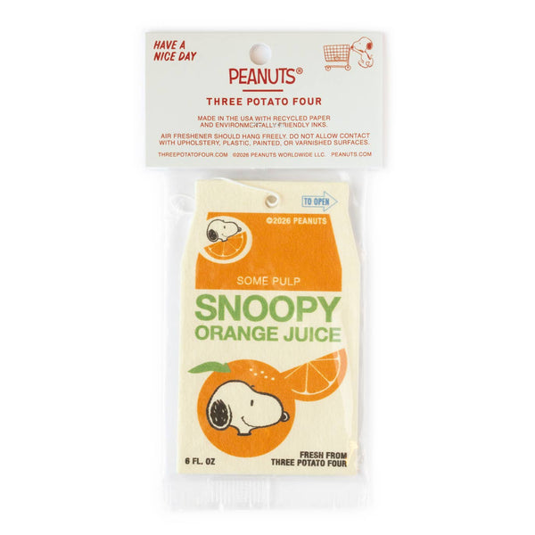 Three Potato Four - 3P4 x Peanuts® Grocery - Snoopy Orange Juice Air Freshener