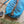 ilikesara | art + goods - Zippered pouch | eastern white pine - blue tree/forest pencil, supply, makeup bag with waterproof lining