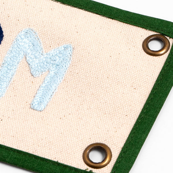 1canoe2 | One Canoe Two Paper Co. - Bookworm Embroidered Canvas Banner