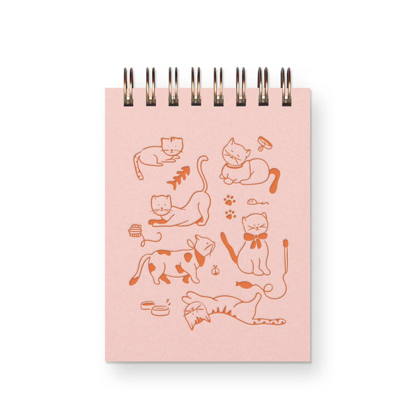 Ruff House Print Shop - Cat Doodle Mini Jotter Notebook