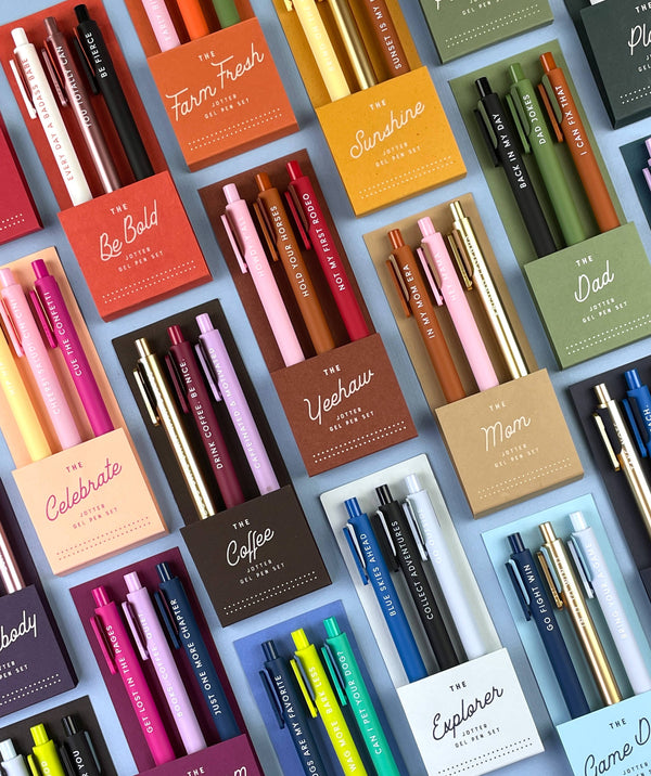 Ruff House Print Shop - The Coffee Jotter Gel Pen: Set of 3