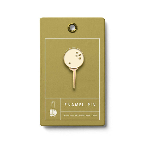 Ruff House Print Shop - Golf Ball and Tee Enamel Pin