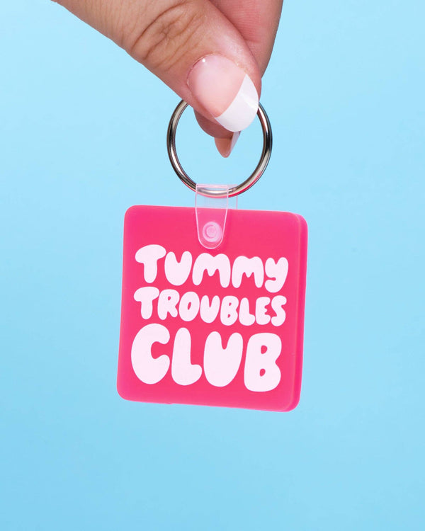 And Here We Are - Tummy Troubles Club PVC Keychain - Bag Charm - Stocking stuffer, Holiday, Gift Guide