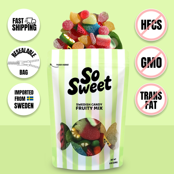 SoSweet LLC - Swedish Candy Fruity Mix (8 oz)
