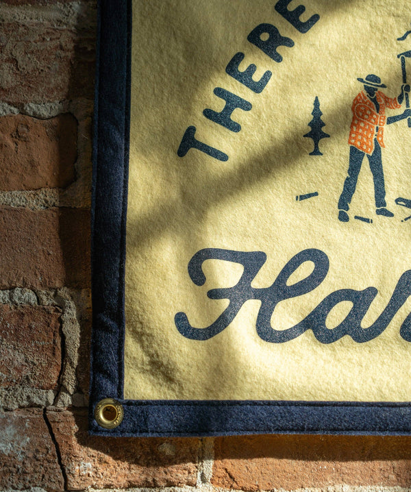 Oxford Pennant - There is No Substitute for Hard Work Camp Flag