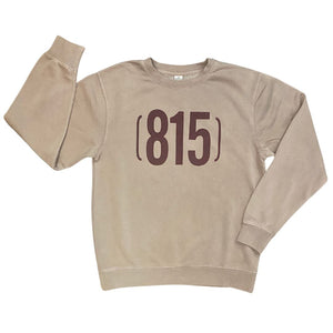 (815) Clay Crewneck Hoodie Independent Trading S Pigment Clay 