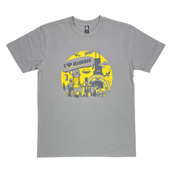 Artist Series: @adamkrosenbaum I Love IL T-shirt AS Colour S Storm 